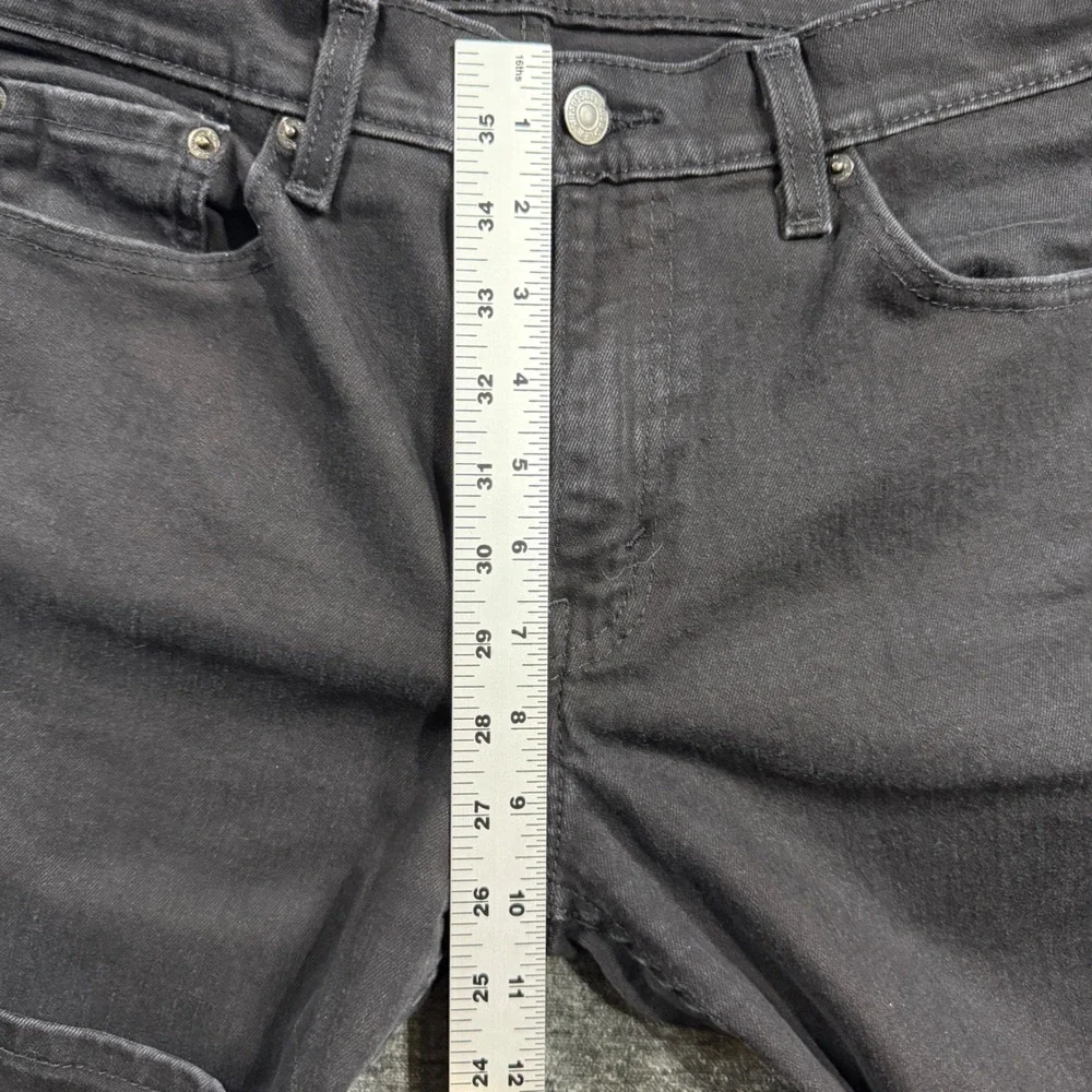 Levis 511 Slim Fit Black Jeans Mens Size 32x30 04511-1907 Stretch Denim
